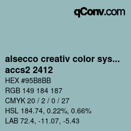 カラーコード: alsecco creativ color system 2.0 (accs 2.0) - accs2 2412 | qconv.com