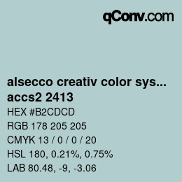 Código de color: alsecco creativ color system 2.0 (accs 2.0) - accs2 2413 | qconv.com