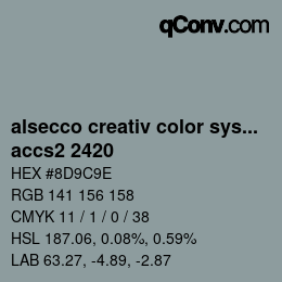 カラーコード: alsecco creativ color system 2.0 (accs 2.0) - accs2 2420 | qconv.com