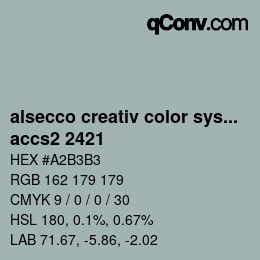カラーコード: alsecco creativ color system 2.0 (accs 2.0) - accs2 2421 | qconv.com