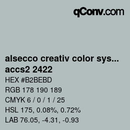 カラーコード: alsecco creativ color system 2.0 (accs 2.0) - accs2 2422 | qconv.com
