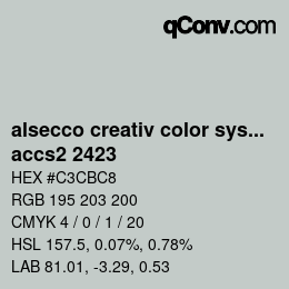 Color code: alsecco creativ color system 2.0 (accs 2.0) - accs2 2423 | qconv.com