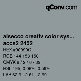 Color code: alsecco creativ color system 2.0 (accs 2.0) - accs2 2452 | qconv.com