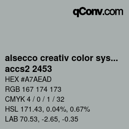 カラーコード: alsecco creativ color system 2.0 (accs 2.0) - accs2 2453 | qconv.com