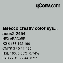 Color code: alsecco creativ color system 2.0 (accs 2.0) - accs2 2454 | qconv.com