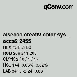 Código de color: alsecco creativ color system 2.0 (accs 2.0) - accs2 2455 | qconv.com
