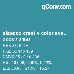 カラーコード: alsecco creativ color system 2.0 (accs 2.0) - accs2 2460 | qconv.com