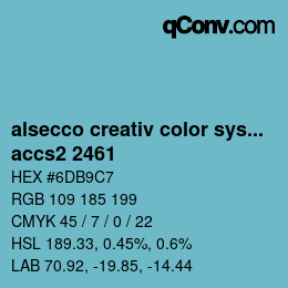 カラーコード: alsecco creativ color system 2.0 (accs 2.0) - accs2 2461 | qconv.com