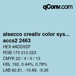 Color code: alsecco creativ color system 2.0 (accs 2.0) - accs2 2463 | qconv.com