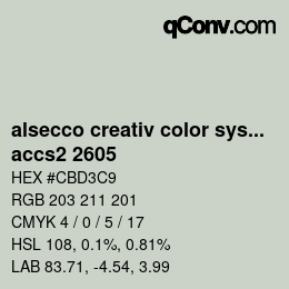 Color code: alsecco creativ color system 2.0 (accs 2.0) - accs2 2605 | qconv.com