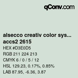 Color code: alsecco creativ color system 2.0 (accs 2.0) - accs2 2615 | qconv.com