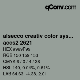 Color code: alsecco creativ color system 2.0 (accs 2.0) - accs2 2621 | qconv.com