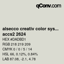 Color code: alsecco creativ color system 2.0 (accs 2.0) - accs2 2624 | qconv.com