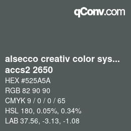 Color code: alsecco creativ color system 2.0 (accs 2.0) - accs2 2650 | qconv.com