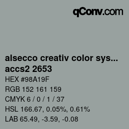 Código de color: alsecco creativ color system 2.0 (accs 2.0) - accs2 2653 | qconv.com
