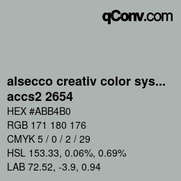 Código de color: alsecco creativ color system 2.0 (accs 2.0) - accs2 2654 | qconv.com