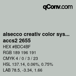 Color code: alsecco creativ color system 2.0 (accs 2.0) - accs2 2655 | qconv.com