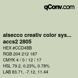 Color code: alsecco creativ color system 2.0 (accs 2.0) - accs2 2805 | qconv.com