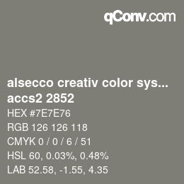 Color code: alsecco creativ color system 2.0 (accs 2.0) - accs2 2852 | qconv.com