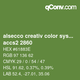 Código de color: alsecco creativ color system 2.0 (accs 2.0) - accs2 2860 | qconv.com