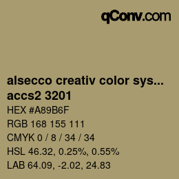 カラーコード: alsecco creativ color system 2.0 (accs 2.0) - accs2 3201 | qconv.com