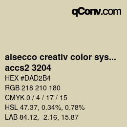 カラーコード: alsecco creativ color system 2.0 (accs 2.0) - accs2 3204 | qconv.com