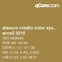 Color code: alsecco creativ color system 2.0 (accs 2.0) - accs2 3210 | qconv.com