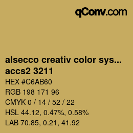 Color code: alsecco creativ color system 2.0 (accs 2.0) - accs2 3211 | qconv.com