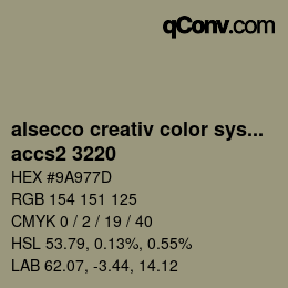 Color code: alsecco creativ color system 2.0 (accs 2.0) - accs2 3220 | qconv.com