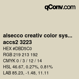 カラーコード: alsecco creativ color system 2.0 (accs 2.0) - accs2 3223 | qconv.com