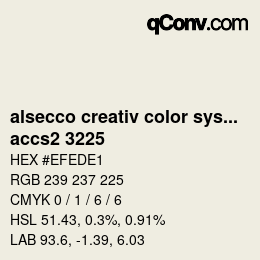 カラーコード: alsecco creativ color system 2.0 (accs 2.0) - accs2 3225 | qconv.com