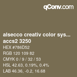 Color code: alsecco creativ color system 2.0 (accs 2.0) - accs2 3250 | qconv.com