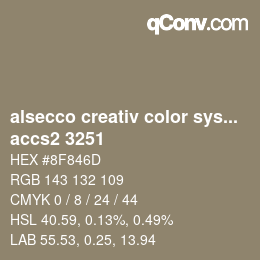 Farbcode: alsecco creativ color system 2.0 (accs 2.0) - accs2 3251 | qconv.com