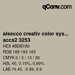 Color code: alsecco creativ color system 2.0 (accs 2.0) - accs2 3253 | qconv.com