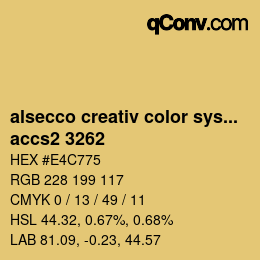 カラーコード: alsecco creativ color system 2.0 (accs 2.0) - accs2 3262 | qconv.com