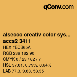 カラーコード: alsecco creativ color system 2.0 (accs 2.0) - accs2 3411 | qconv.com