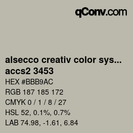 Color code: alsecco creativ color system 2.0 (accs 2.0) - accs2 3453 | qconv.com