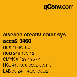 Color code: alsecco creativ color system 2.0 (accs 2.0) - accs2 3460 | qconv.com