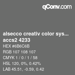 Color code: alsecco creativ color system 2.0 (accs 2.0) - accs2 4233 | qconv.com