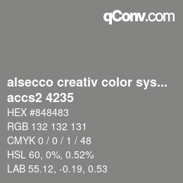 Color code: alsecco creativ color system 2.0 (accs 2.0) - accs2 4235 | qconv.com