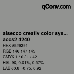 Color code: alsecco creativ color system 2.0 (accs 2.0) - accs2 4240 | qconv.com