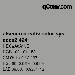 カラーコード: alsecco creativ color system 2.0 (accs 2.0) - accs2 4241 | qconv.com