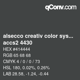 Color code: alsecco creativ color system 2.0 (accs 2.0) - accs2 4430 | qconv.com