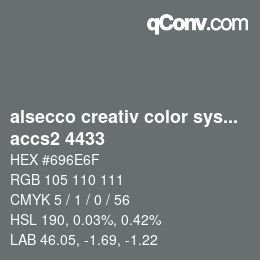 カラーコード: alsecco creativ color system 2.0 (accs 2.0) - accs2 4433 | qconv.com