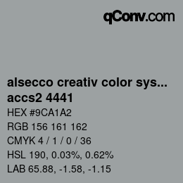 カラーコード: alsecco creativ color system 2.0 (accs 2.0) - accs2 4441 | qconv.com