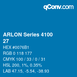 颜色代码: ARLON Series 4100 - 27 | qconv.com