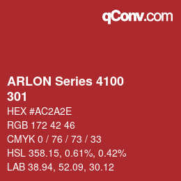 Código de color: ARLON Series 4100 - 301 | qconv.com