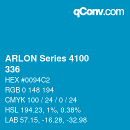 Farbcode: ARLON Series 4100 - 336 | qconv.com