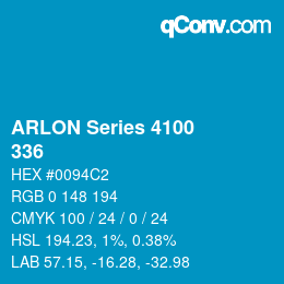颜色代码: ARLON Series 4100 - 336 | qconv.com