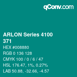 颜色代码: ARLON Series 4100 - 371 | qconv.com